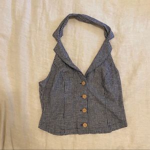Urban Outfitters Checkered Halter Top